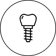 Dental implant icon