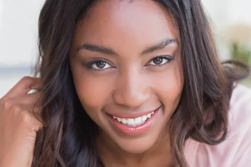 young woman with beautiful smile